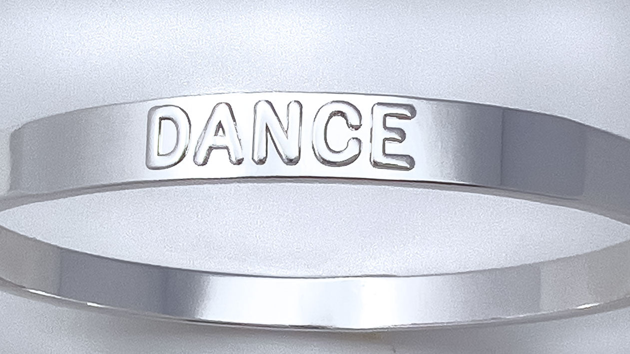 Dance Silver Bangle
