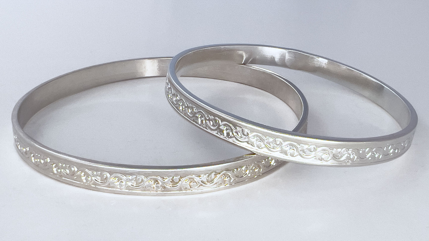 Ivy Silver Bangle