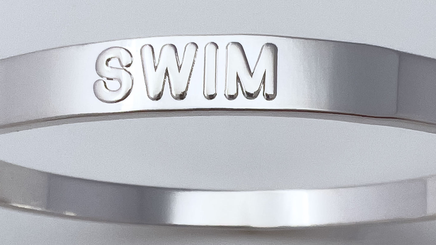 Swim Silver Bangle