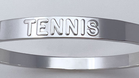 Tennis Silver Bangle