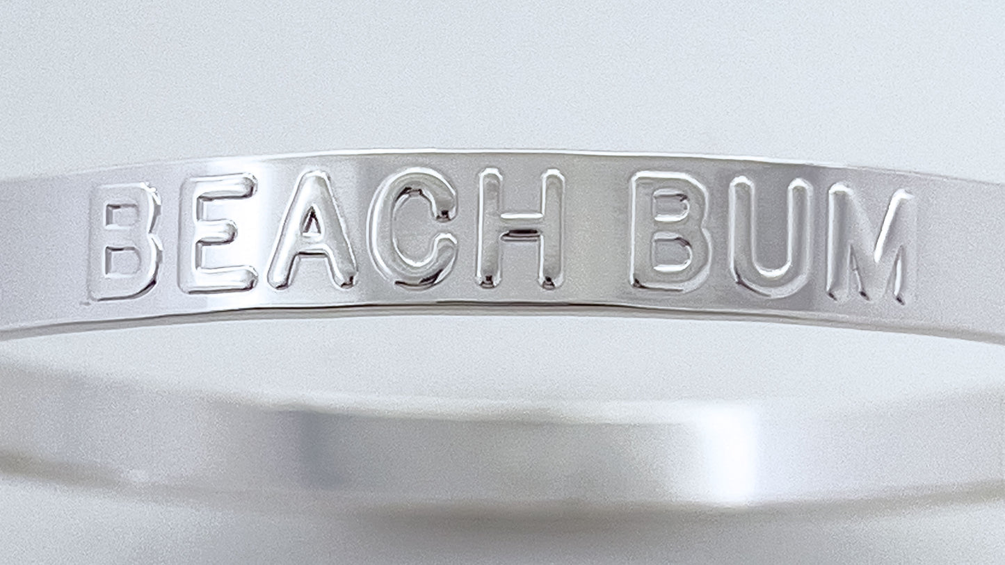 Beach Bum Silver Bangle