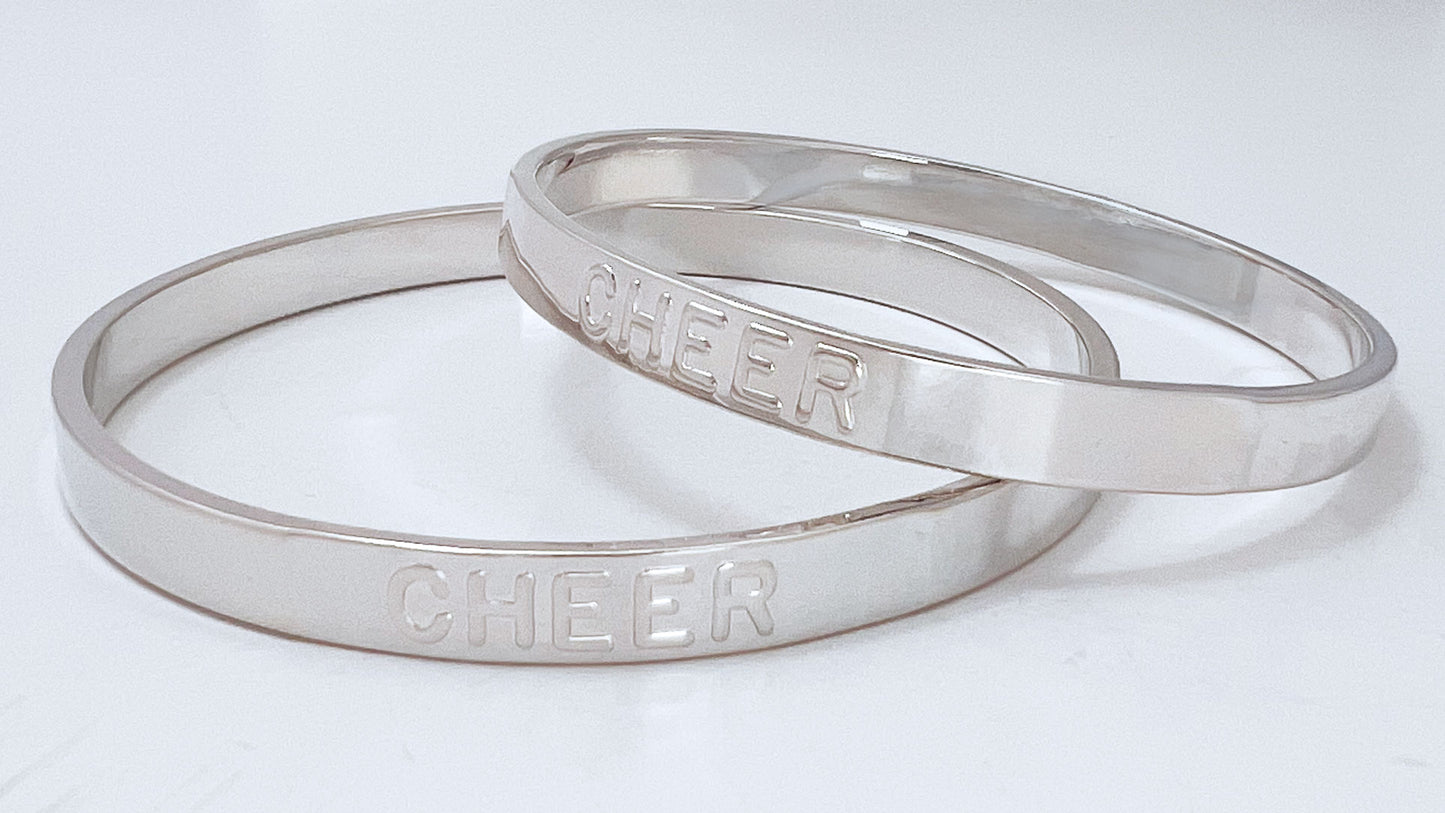 Cheer Silver Bangle