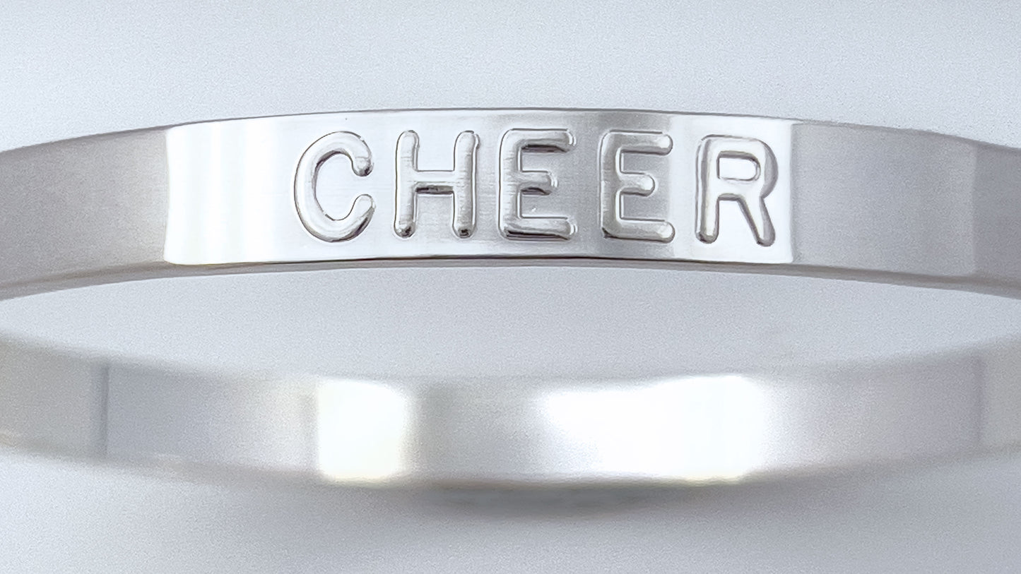 Cheer Silver Bangle