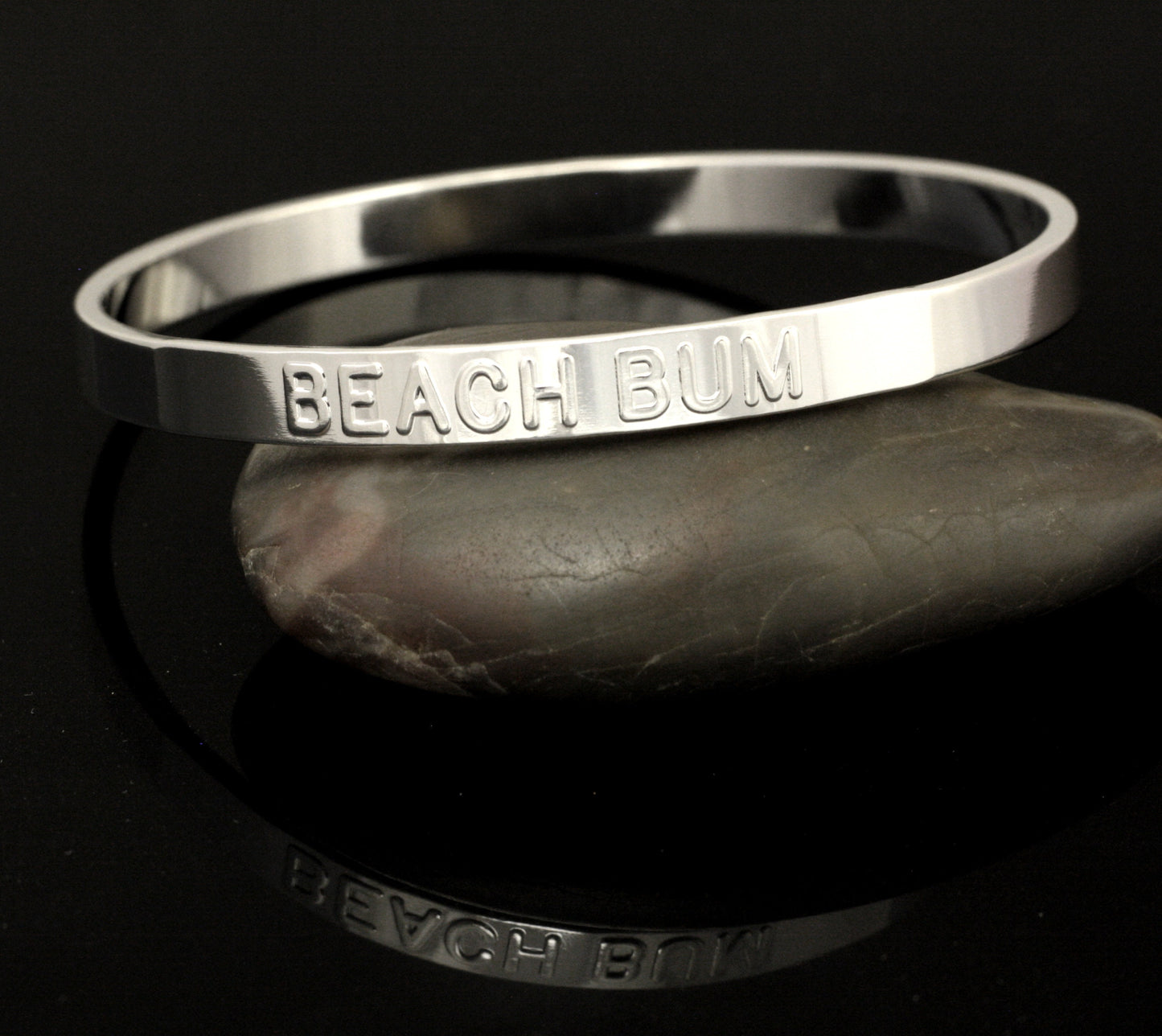 Beach Bum Silver Bangle