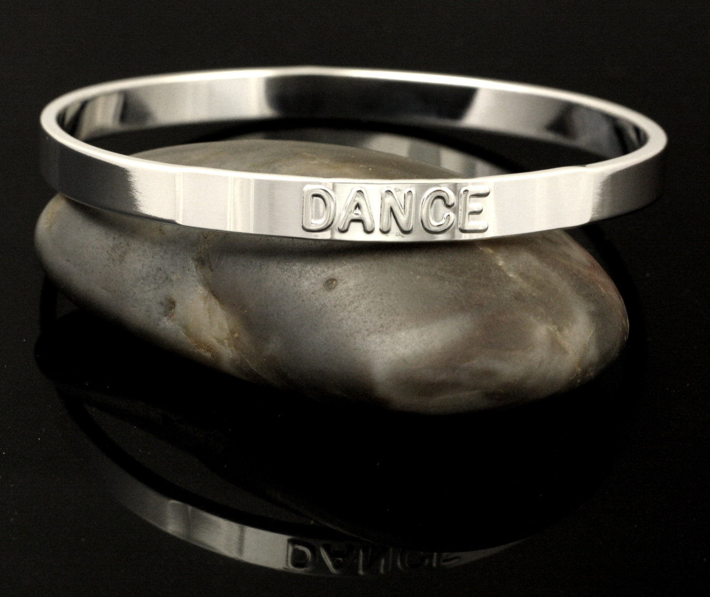 Dance Silver Bangle