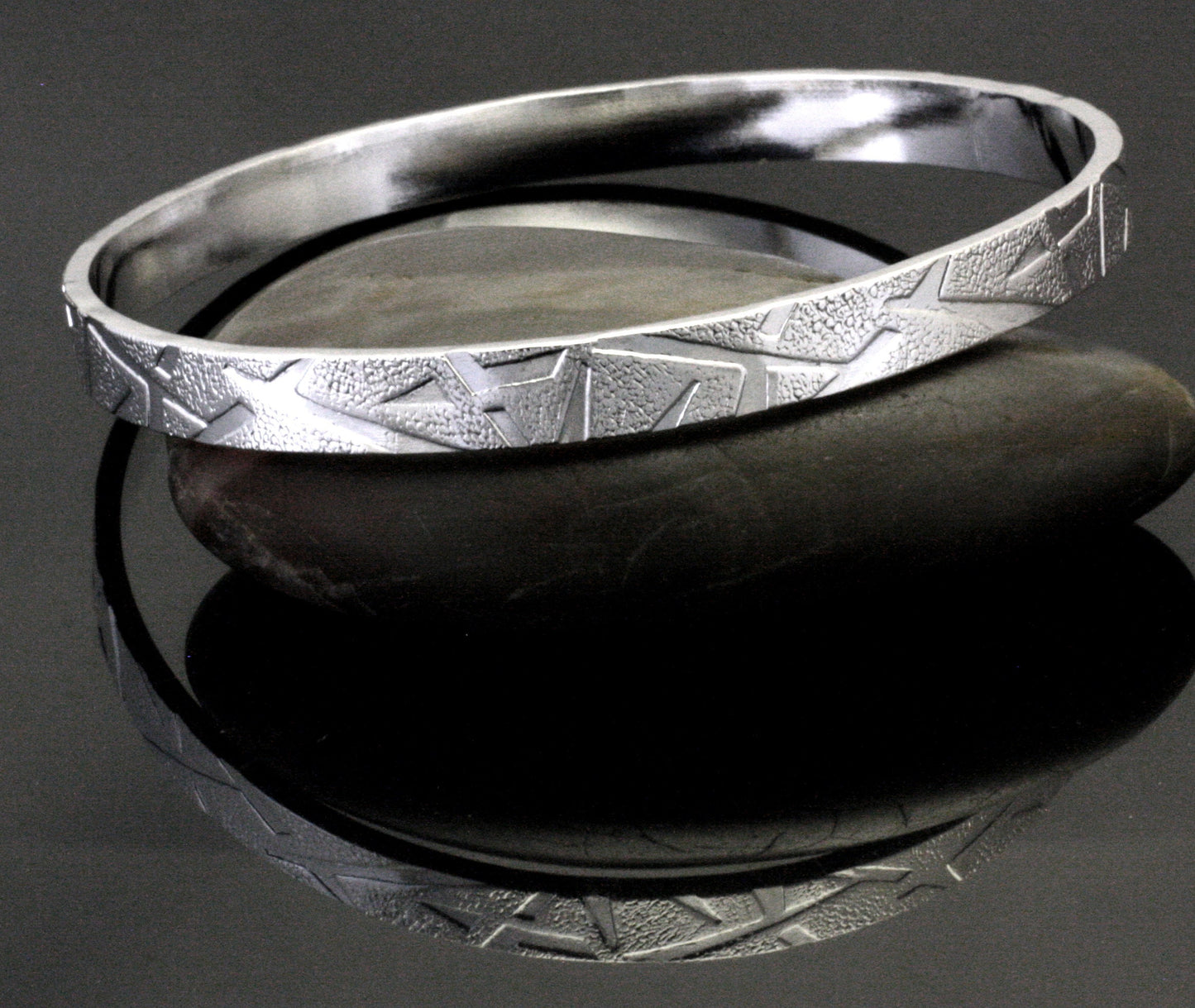 Showstopper Silver Bangle